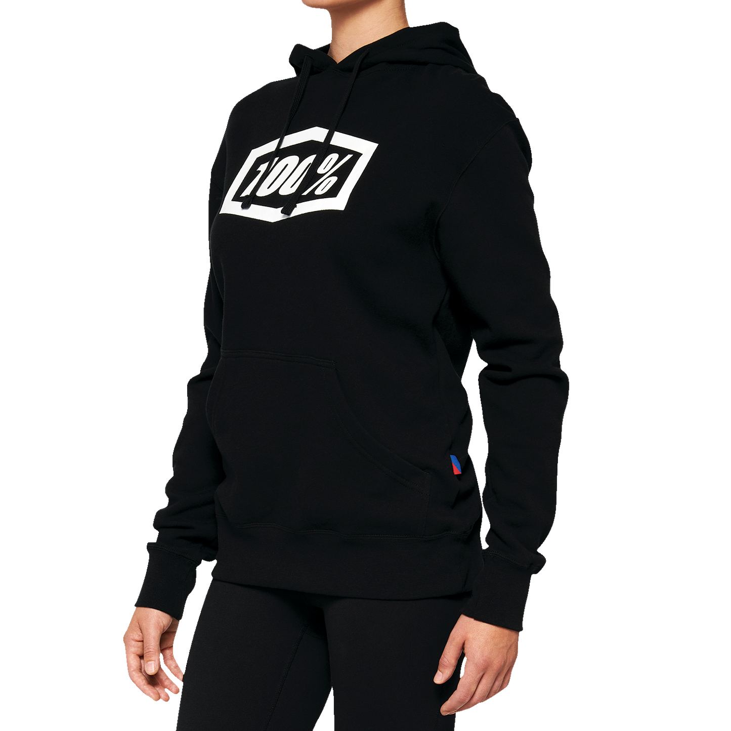 100% Women's Icon Hoodie - Black - Large 20031-00002