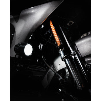 CUSTOM DYNAMICS LED Fog Light - Halo - Black PB-FOG-23-B