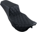 SADDLEMEN Step-Up Seat - Front Lattice Stitch - Black 897-06-172