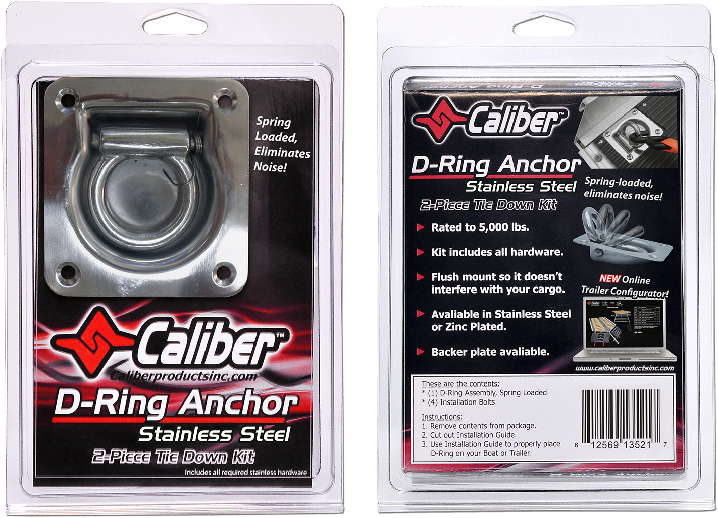 CALIBER D-Ring - Stainless Steel 13521