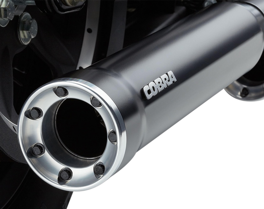 COBRA 3" RPT Mufflers - Black - '04-'13 XL CAT ERROR,FITS 04-13 ONLY 6080RB