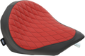 DRAG SPECIALTIES Low Solo Seat - Double Diamond - Red - Vegas N/F 14-16 GUNNER 0810-1885