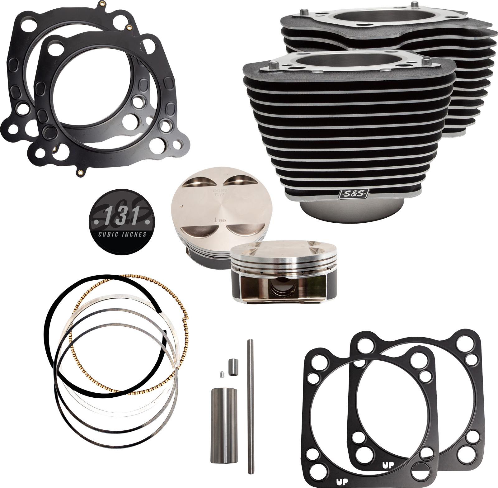 S&S CYCLE Cylinder - Standard - 131" - Highlighted Fins - M8 910-0762