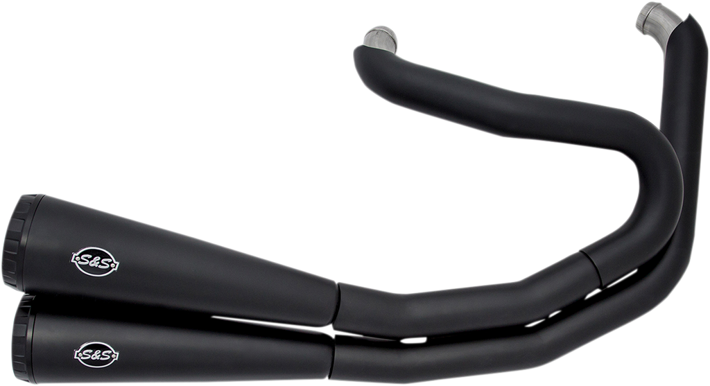 S&S CYCLE Grand National 2:2 Exhaust - Black Low Rider/Street Bob/Super Glide  2006-2017 550-0742