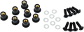 PUIG HI-TECH PARTS Windscreen Screw Kit - Black 0957N