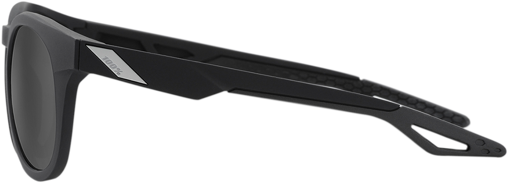 100% Campo Sunglasses - Matte Black - Smoke 61026-019-57