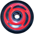 Parts Unlimited Idler Wheel With Insert/Bearing 6205-2rs - Indy Red - Group 8 - 5.35" Od X 0.75" Id R5350j-2 104c