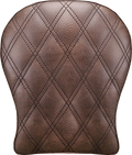 SADDLEMEN Detachable Pillion Pad - Lattice Stitched - Brown SA1027