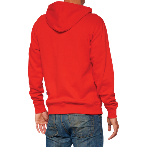 100% Official Fleece Zip-Up Hoodie - Red - 2XL 20032-00019