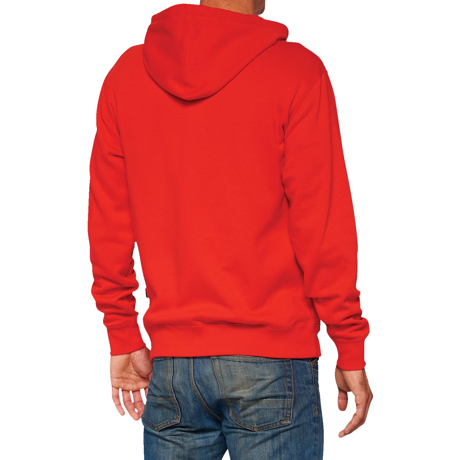100% Official Fleece Zip-Up Hoodie - Red - XL 20032-00018