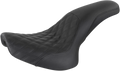 SADDLEMEN Profiler Seat - Front Lattice/Rear Smooth - Black - Softail 800-01-149