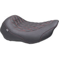 MUSTANG Wide Tripper™ Seat - Solo - Dark Cherry Stitching - FLT/FLH '23-'25 88503DC