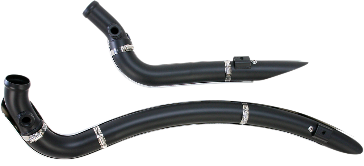 BASSANI XHAUST Sweeper Exhaust - Black/Chrome For Harley-Davidson  1SD2F