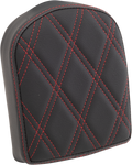 DRAG SPECIALTIES Sissy Bar Pad - Double Diamond - Red - 7" 0822-0445