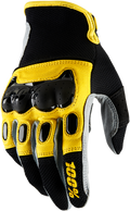 100% Derestricted Gloves - Black/Yellow - Small 10007-014-10
