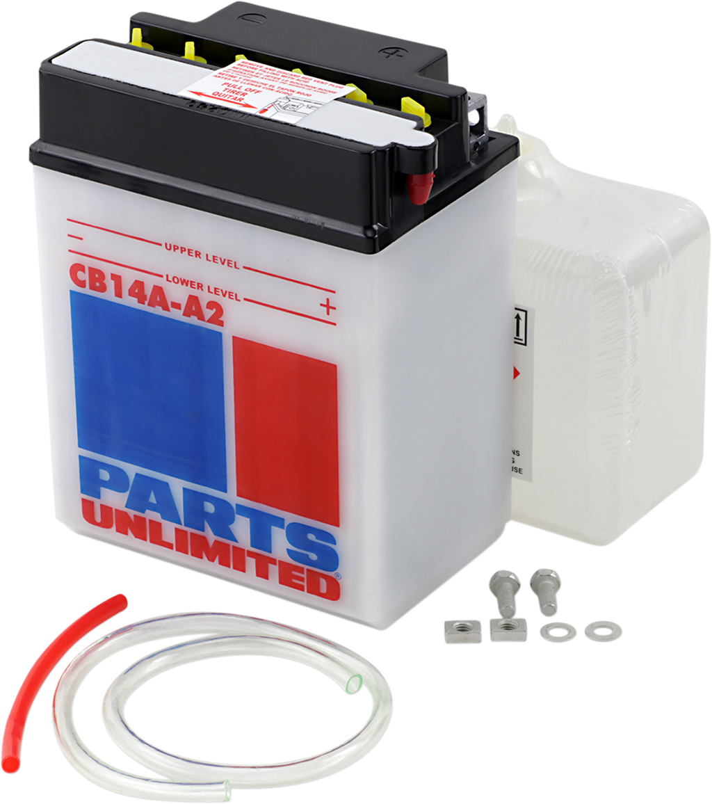 Parts Unlimited Battery - Yb14a-A2 Cb14a-A2-Fp