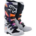 ALPINESTARS Tech 7 Boots - Black/Light Gray/Fluorescent Orange/Magenta - US 7 / EU 40.5 2012025-1594-7