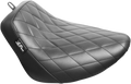 LE PERA Bare Bones Solo Seat - Diamond Stitch - Black - Softail LYR-007DM