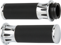 ARLEN NESS Grips - Deep Cut - Cable - Chrome 07-316