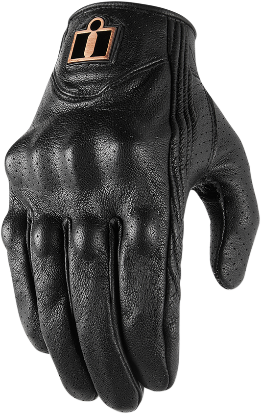ICON Pursuit Classic™ Perforated Gloves - Black - Medium 3301-3831