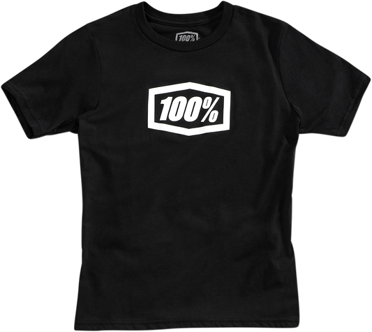 100% Youth Icon T-Shirt - Black - Small 20001-00004