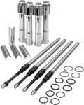 S&S CYCLE Quickee Pushrod Kit with Chrome Covers - XL NO TAPPET BLK REMOVAL REQ 930-0023