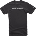 ALPINESTARS Linear Wordmark T-Shirt - Black/Gray - Large 1212-720201011L