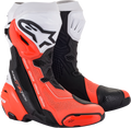 ALPINESTARS Supertech V Boots - Black/Fluo Red/White - US 7.5 / EU 41 2220121-124-41