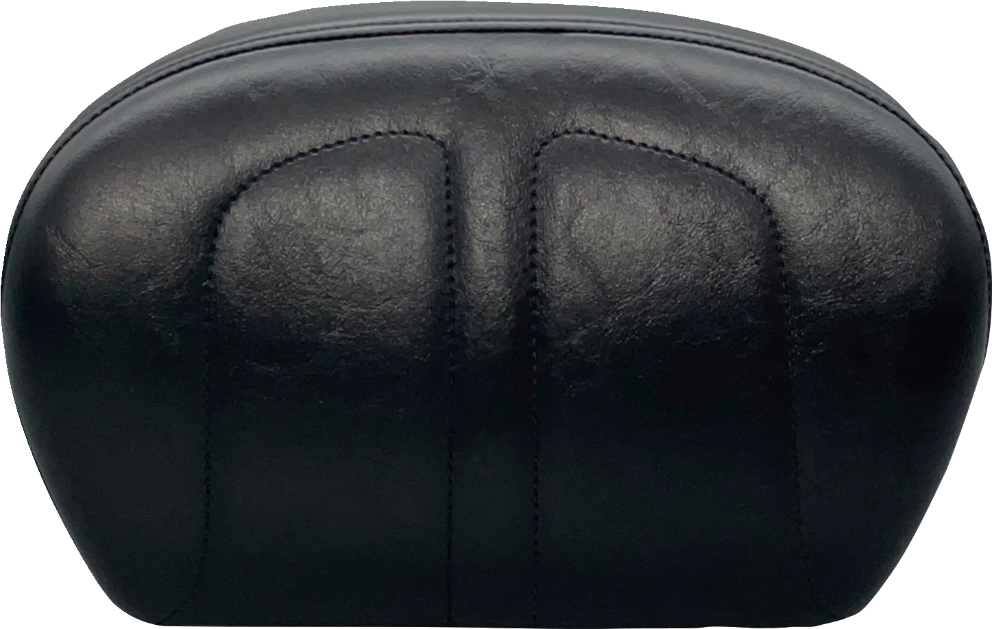 LE PERA Sissy Bar Pad - Maverick Stitch - Shiny Black L-SBP01MAV-SH