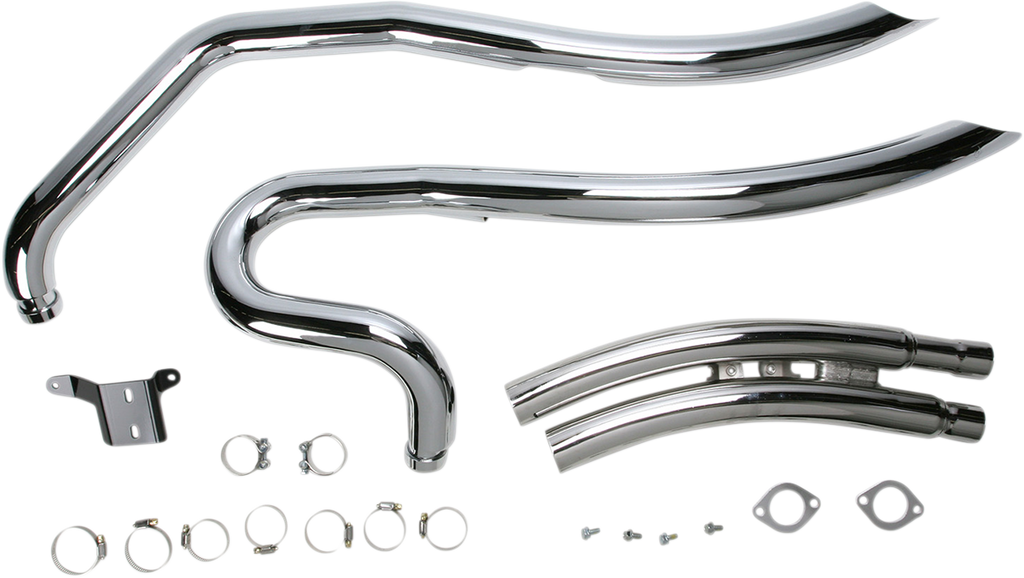 COBRA Speedster Swept Exhaust - Chrome - M90 3223