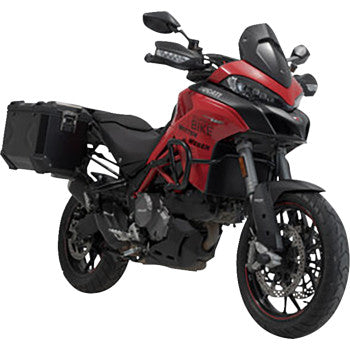 SW-MOTECH TRAX ADV Aluminum Case System - Black - Ducati Multistrada 950/1200/1260/V2 '15-'24 KFT.22.114.70002/B