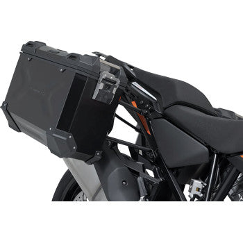 SW-MOTECH TRAX ADV Aluminum Case System - Black - KTM Super Adventure 1290 R/S '21-'24 KFT.04.835.70000/B