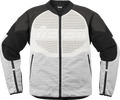 ICON Overlord3™ Leather Jacket - White - Medium 2810-4119