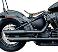 S&S CYCLE Slash Cut Mufflers - 50 State - Black 550-0752B