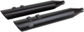 S&S CYCLE Slash Cut Mufflers - Black 550-0692