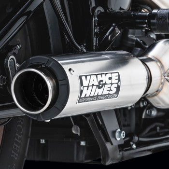 VANCE & HINES 2-into-1 Supersport Exhaust System - Brushed - Softail 27337