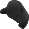 SADDLEMEN Tour-Pak Backrest Pad - Step-Up - Lattice Stitch - Black - FL '14-'23 814-07-TPACK-SU