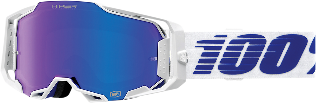 100% Armega Goggles - Izi - HiPER Blue Mirror 50003-00004