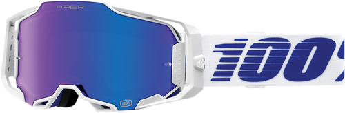 100% Armega Goggles - Izi - HiPER Blue Mirror 50003-00004