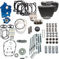 S&S CYCLE 132" Power Pack - 550 Gear Drive - Oil Cooled - Black Granite w/Highlight Fins - M8 310-1238C