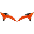 UFO Radiator Covers - Orange/Black - KTM KT05025#127