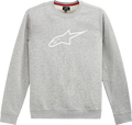 ALPINESTARS Ageless Crew Fleece - Heather Gray/White - XL 1212513221126XL