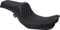 DRAG SPECIALTIES Predator III Seat - Double Diamond - Silver Stitching 0803-0603