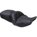 MUSTANG Deluxe One-Piece, 2-Up Seat - Diamond - Sky Blue Stitch - FLT/FLH '23-'25 89411SB