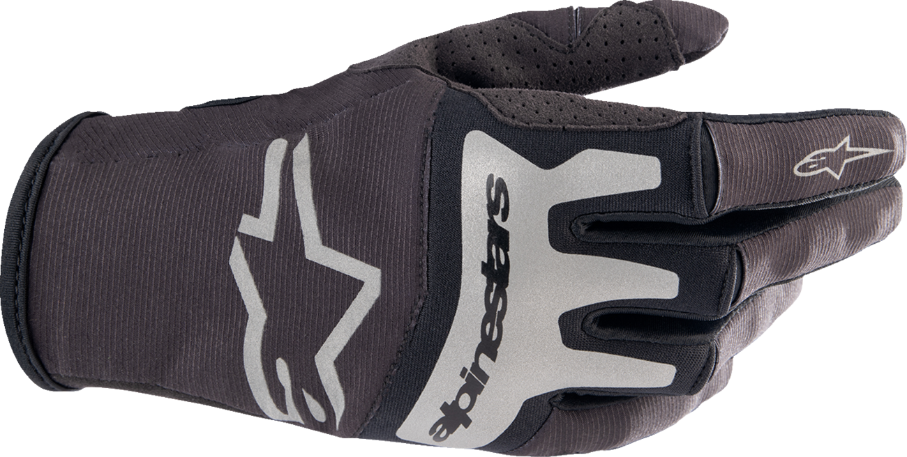 ALPINESTARS Techstar Gloves - Black/Brushed Silver - Medium 3561023-1419-M