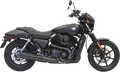 BASSANI XHAUST 4" Black Muffler - Straight - XG500/750 1587RB
