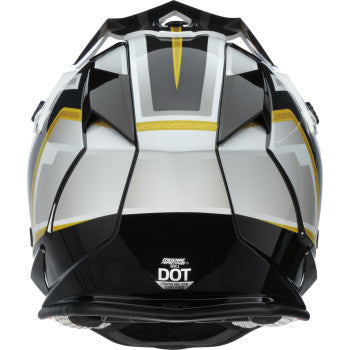 MOOSE OFFROAD MR3 Helmet - F.A.F. - White/Black/Gold - Large 0110-8930