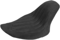 SADDLEMEN Knuckle Solo Seat - Ribbed - Black - FB 806-12-0023