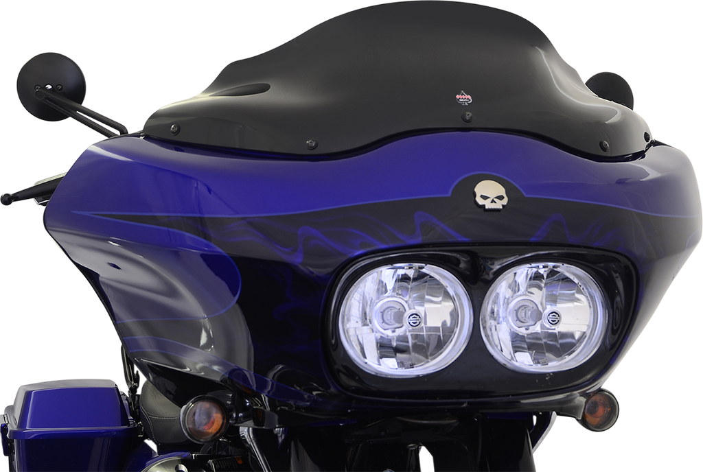 KLOCK WERKS Flare™ Windshield - 8" - Black - '98-'13 FLTR KWW-01-0190