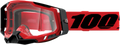 100% Racecraft 2 Goggles - Red - Clear 50009-00003